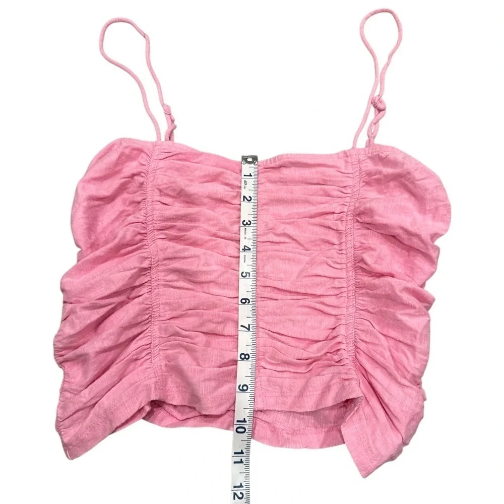 Free People ruched cropped top